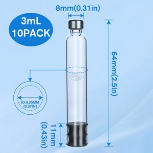 ขวดแก้วทรงกลมปลอดเชื้อขนาด 3 มล. สำหรับปากกาฉีดยา - Product Image 5