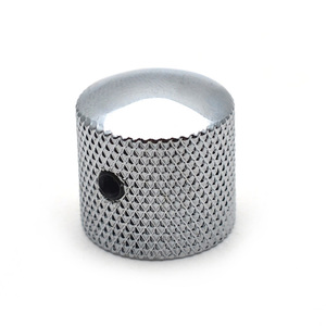 Perilla de sintonización de tono de domo de Metal con tornillos hexagonales, botones de Control de volumen para guitarra eléctrica, bajo, negro/cromo/dorado - Product Image 6