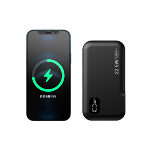 2-in-1 Power Bank with AC Wall <b>Plug</b> and Retractable <b>USB</b>-<b>C</b> Cable, 22.5W Fast <b>Charging</b> Portable Charger with Digital Display - Product Image 1