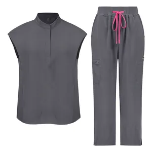Anti-Wrinkle Durable Personalized Bulk Quality <b>Nursing</b> Scrub Suit Doctors Uniforms - Product Image 5