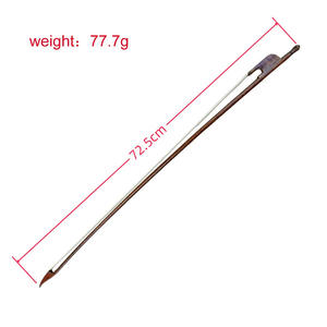 Archet de violon de style <span class=keywords><strong>baroque</strong></span> haut de gamme en bois de serpent, motif serpent, taille 4/4, archet octogonal - Product Image 2