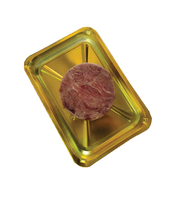 Barquette d'emballage sous vide durable en PP thermoformé, personnalisable (couleur et logo), forme rectangulaire, pour steak
