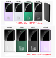 Baterías Externas Móviles de Carga Súper Rápida PD 22.5W de 10000mAh Venta al por Mayor de Fábrica con Entrada y Salida Tipo C de 20W y Power Bank con Doble USB de 20000mAh