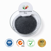 Carbure de silicium noir à 98,5 %, carborundum noir SiC 36 # 40 # 46 # 54 #   Maille F36 F40 F46 F54 pour le sablage et les abrasifs