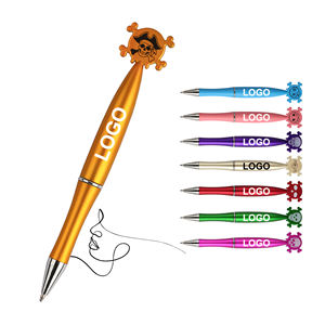 ปากกาลูกลื่นพลาสติกรูปทรงการ์ตูนใหม่ปี 2025 พร้อมพิมพ์โลโก้ สำหรับของขวัญวันฮาโลวีน ลายค้างคาว ฟักทอง หัวกะโหลก ลูกเจี๊ยบ สำหรับเด็ก - Product Image 1