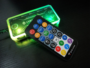 <span class=keywords><strong>Coolmoon</strong></span> สปอตสินค้าอุปกรณ์เสริมคอมพิวเตอร์เครื่องควบคุมเพลงพัดลม PC ศูนย์ควบคุม6PIN แหล่งจ่ายไฟ SATA <span class=keywords><strong>RGB</strong></span> ตัวควบคุมไร้สาย - Product Image 3