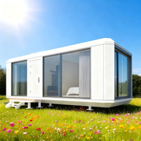 Capsule spatiale Bateau-maison flottant Nouvelle maison mobile Maison flottante préfabriquée en acier pour l'extérieur Petite maison Bateau de luxe