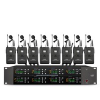 Kit de microphone sans fil haute clarté UHF multi-canaux avec récepteur pour le chant en soirée et les événements