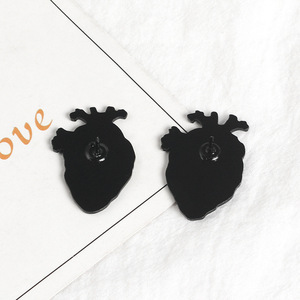 Organes Médicaux Créatifs Cerveau Poumon Coeur Poitrine Utérus Fleur Vague <span class=keywords><strong>Mécanique</strong></span> Coeur Émail Broche - Product Image 6