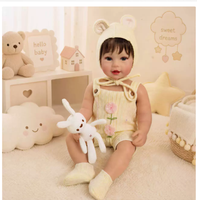 22 Zoll (55 cm) Reborn-Babypuppe, weicher Stoffkörper, Vinyl, realistische Simulations-Babypuppe, Kinderspielzeug & Sammlerstück