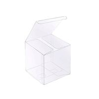 Boîte à bonbons transparente en plastique PET/PVC, boîtes en acétate transparentes en forme de cube, boîtes cadeaux transparentes pour l'emballage de cadeaux de mariage