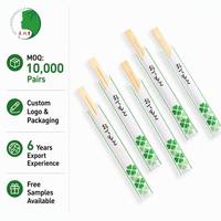 Palillos Desechables de Bambú Natural con Fundas de Papel Impresas Personalizadas, Palillos para Comida para Llevar de Restaurantes, Suministro al por Mayor