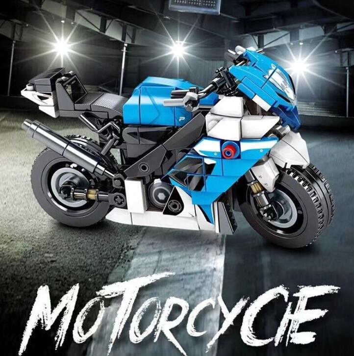 Wholesale cheap high quality adult children's puzzle toy motorcycle locomotive model children's puzzle assembly toy boy gift