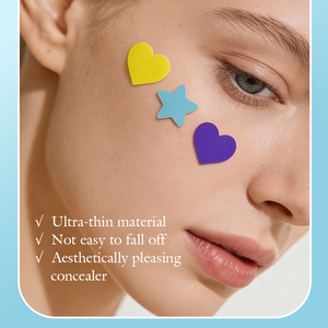 KORMESIC 252 Parches para el Acné Starry Wish, Parches Hidrocoloides Coreanos con Forma de Estrella y Corazón, Personalizables con Etiqueta Privada, para el Rostro - Product Image 6