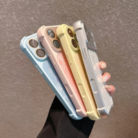 Étui de téléphone de luxe à motif coquillage pour iPhone 15 Pro Max, protection antichoc sur quatre côtés, coque arrière pour téléphone portable