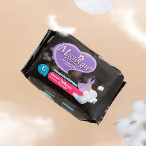 Serviettes hygiéniques féminines en coton organique absorbant pour les femmes menstruelles