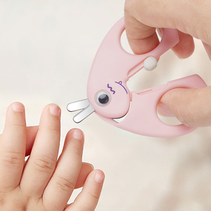 OEM taşınabilir 4-Piece bebek yürüyor manikür kiti bakım bakım için saklama kutusu ile bebek tırnak makası tırnak - Product Image 6