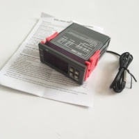 Controlador de temperatura del termostato montado en Panel Digital LED para termorregulador de incubadora Compatible con AC 110V 220V