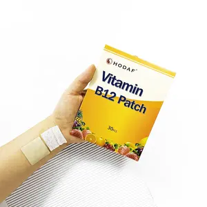 Özel etiket enerji takviyesi vitamini yama parti tedavi akşamdan kalma yama Transdermal Vitamin B12 D3 kompleks Vitamin Supplement gerçekler