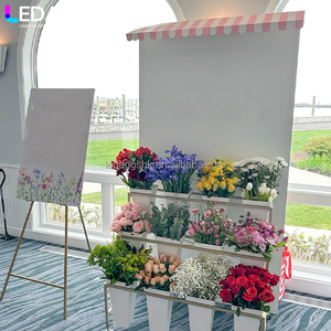 LEDA - Accesorios Personalizados para Bodas, Decoración para Fiestas, Soporte para Flores, Arco de Acrílico PVC Blanco, Decoración de Pared para Fondo - Product Image 1