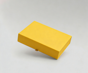 Caja de regalo de cartón de lujo personalizada amarilla con tapa magnética y logotipo personalizado - Product Image 6