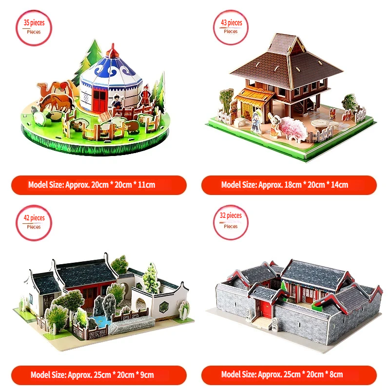 Quatre-en-un : Résidences de luxe emblématiques du pays.