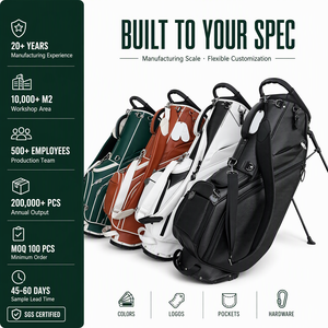 Wholesale Multicolor Waterproof PU <b>Leather</b> 5 Ways Korea <b>Golf</b> Stand <b>Bag</b> Custom Lightweight Design Easy to Carry Throughout the Co - Product Image 2