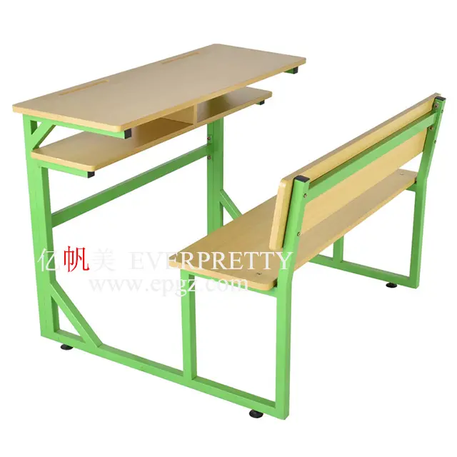 モダンな学校の家具、学校の机とベンチ、学校のテーブルと椅子のセット