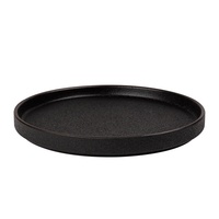 Ensemble de bols en céramique haut de gamme empilables, noirs mats, compatibles micro-ondes, pour hôtel, steak, plats occidentaux