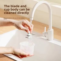 Mini broyeur électrique portable sans fil USB 250ml Robot culinaire intelligent Hachoir pour Vetables Hachoir à viande et à ail Broyeur d'oignons
