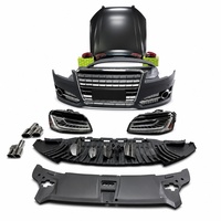 Kit de conversion de pare-chocs avant/arrière et capot de phares style S8 pour Audi A8 D4 2011-2013, nouvelle marque XH, fixation par vis