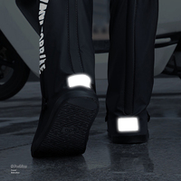 Surchaussures Imperméables et Antidérapantes en PVC Réfléchissant, Réutilisables et Pliables, pour l'Extérieur, les Voyages et la Pluie – Couvre-Bottes de Pluie pour l'Été