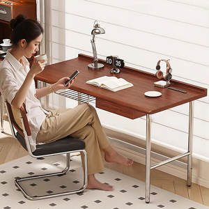 Bureau <span class=keywords><strong>d</strong></span>'ordinateur <span class=keywords><strong>d</strong></span>'<span class=keywords><strong>occasion</strong></span> de luxe moderne haut de gamme, style français, pour chambre à coucher, bureau à domicile, long bureau de travail avec rangement en métal - Product Image 1