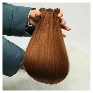 Pemasok rambut SHUNFA 100% pakan mesin rambut lurus Remy 30 inci 613 rambut manusia