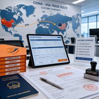 Transitaire maritime Chine-USA, fret maritime DDP porte-à-porte, dédouanement