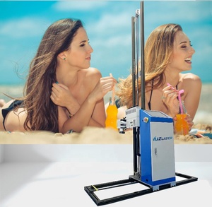 קיר ורצפה קטן נייד מיני אמנות רובוט קיר מדבקות פלוטר רובוט תמונה קיר הזרקת דיו מדפסת 3D 5D Wallpen הדפסה מכונה - Product Image 4