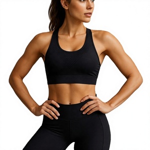 Removable <b>Pad</b> Push Plus Size Women's Seamless Breathable Four-Way Stretch High Support Sports Bra for Gym Fitness Running - Product Image 4