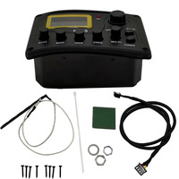 Égaliseur de guitare acoustique 4 bandes avec micros piézo préamplifiés KLT 3 et accessoires de traitement du signal