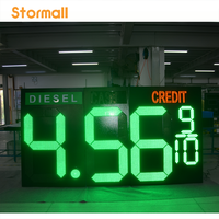 Panel de Control Remoto LED RF Impermeable para Exteriores de Alta Calidad, Precio de Fábrica, Pantalla LED para Precios de Gasolina en Gasolineras
