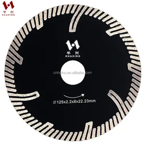 125mm 5 polegadas Dry Diamond Turbo Saw Blade para Granito Quartz Cutting Disc