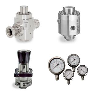 TESCOM High Flow Gegendruck regler 26-2700 Edelstahl EMERSON Druck minder ventil mit chinesischem Manometer - Product Image 3