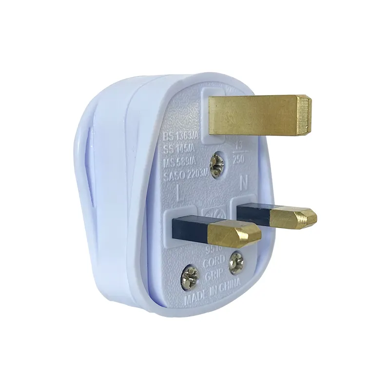Manufacture High Quality Safe BS 3 Pin Mains Best UK Plug fused 13A Power 1363 Standard Plug For UK