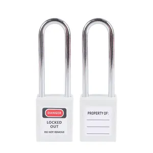 กุญแจเหล็กยาว 76 มม. กุญแจล็อคความปลอดภัย Loto กุญแจเหมือนกันสําหรับยกเครื่องอุปกรณ์อุตสาหกรรมโรงงานโดยตรง LOTO กุญแจยาวล็อค