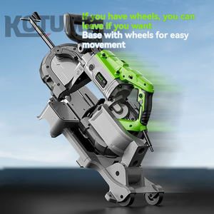 Mesin gergaji pita Horizontal baja tahan karat, elektrik multi-fungsi untuk penggunaan rumah efisien logam & pemotong kayu pekerjaan kayu - Product Image 6