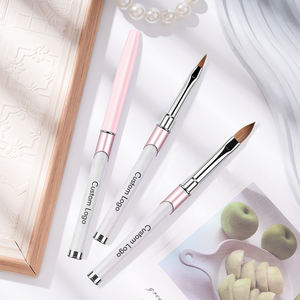 Personalizado Pincel Acrilico Para Unas Pincel 3d Para Unas Rosa Pinceles Para Unas Numero 10 - Product Image 2