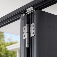 Porte pliante en aluminium de haute qualité avec vue panoramique, étanche, coupe-vent, verre trempé Low-E pour patio, jardin, villa