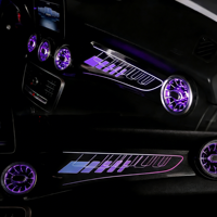 SJC 64 couleurs, éclairage ambiant pour voiture, pour Mercedes Benz CLA/GLA/A/B-Class W156/ W117/W246 /W176 2013-2019, accessoires d'éclairage de sortie d'air