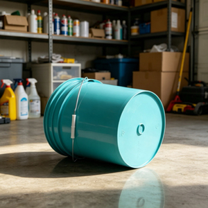 PP Round Plastic Pail with Metal Handle & Lid 20L Food Grade Plastic Bucket for <b>Paint</b> Chemical Liquid Storage - Product Image 5