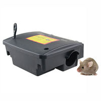 Vente en gros de boîtes à appâts pour rats en plastique PP noir de haute qualité pour l'extérieur Stations de pièges à souris