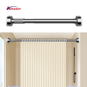 ARODDY <span class=keywords><strong>Support</strong></span> de <span class=keywords><strong>rideau</strong></span> de tension de salle de bain réglable de 27.6 à 47.2 pouces <span class=keywords><strong>sans</strong></span> perçage tringle à <span class=keywords><strong>rideau</strong></span> de douche - Product Image 6